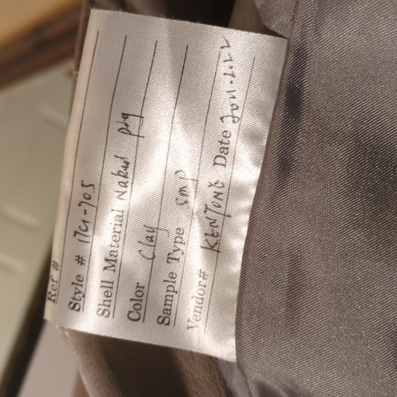 Leather Jacket Beige Size M - Picture 13 of 13